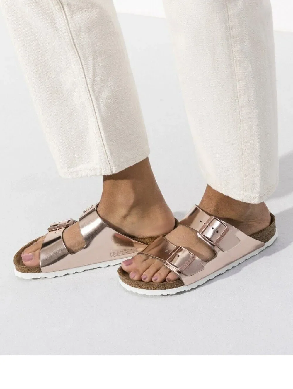 Birkenstock Arizona Metallic Copper (Narrow)